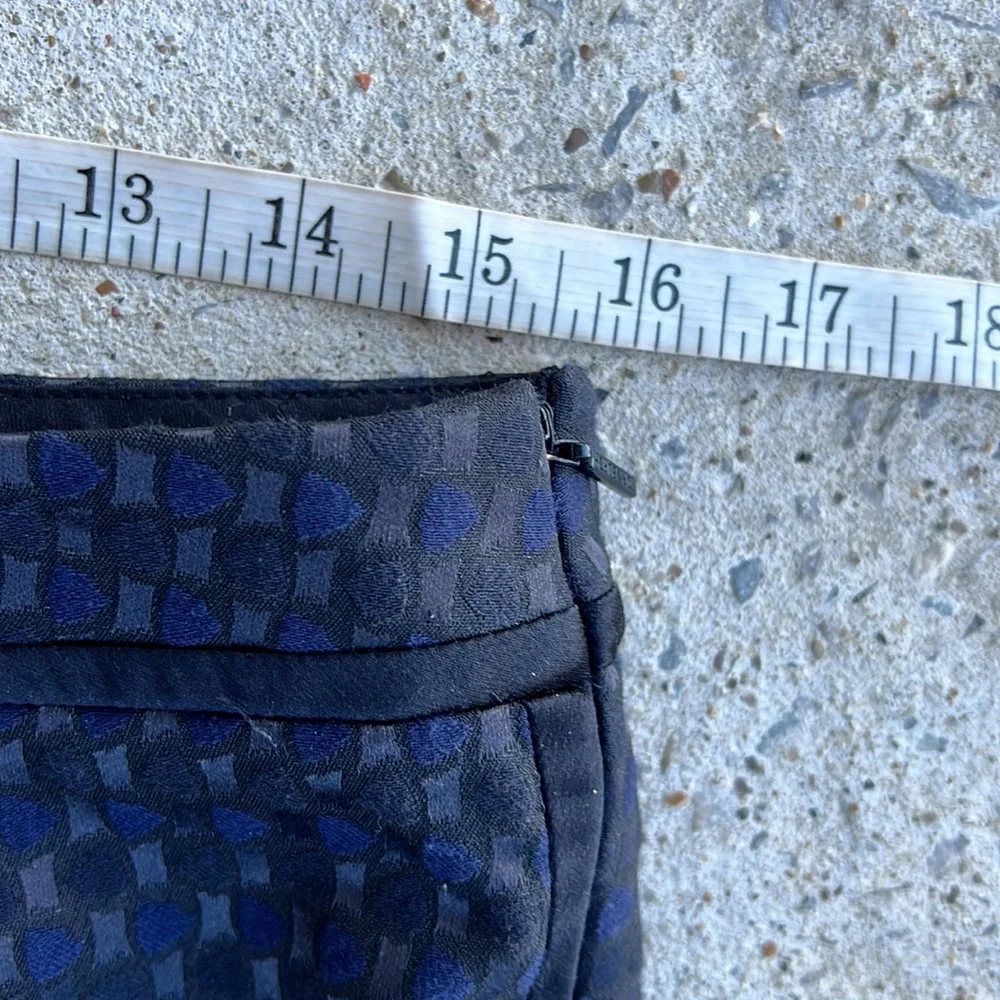 Tory Burch Phantom Madison Pant Cropped Black/Navy Size 4 - Picture 9 of 15